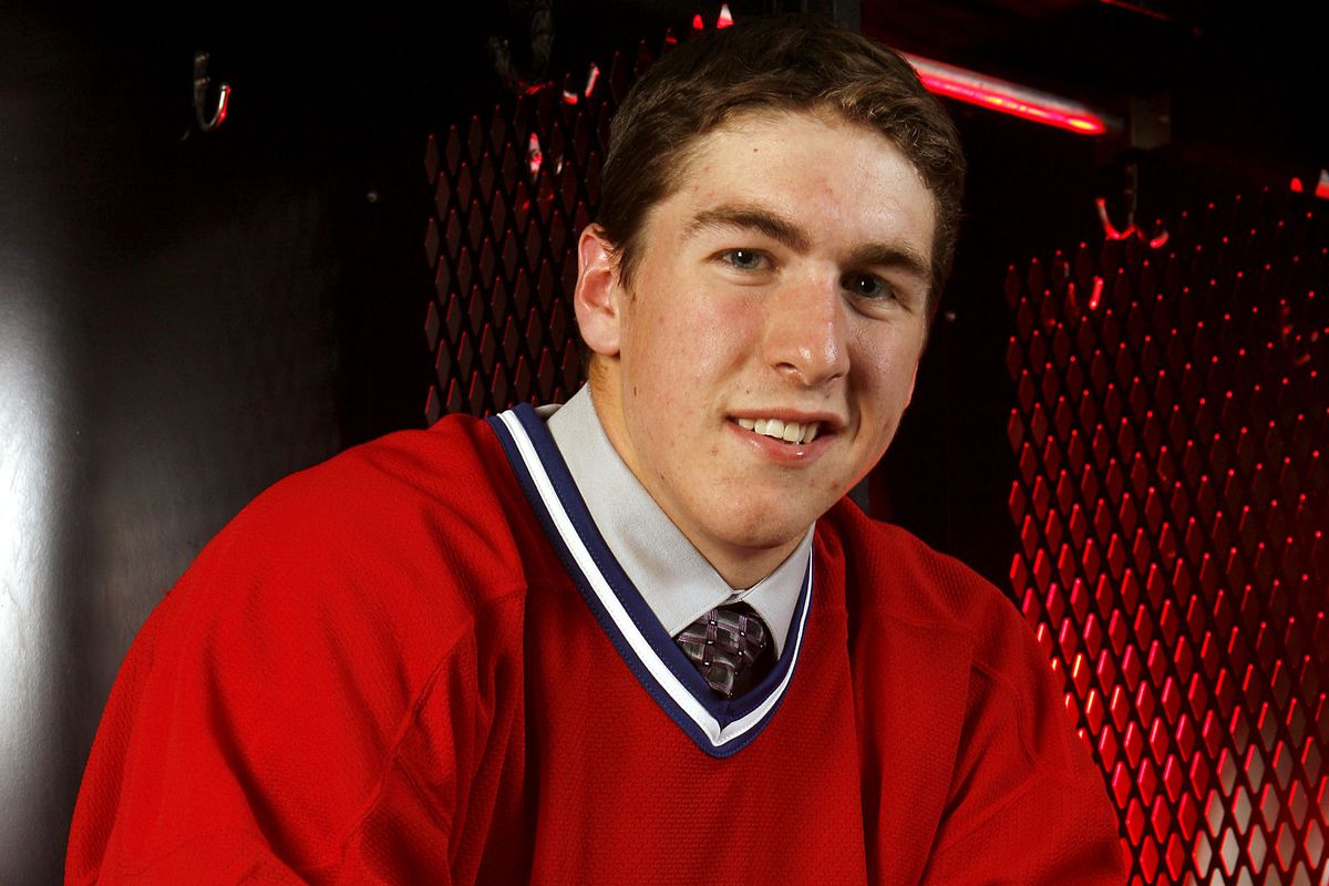 12th overall pick Ryan McDonagh of the Montreal Canadiens poses for a portrait during the first round of the 2007 NHL Entry Draft at Nationwide Arena on June 22, 2007 in Columbus, Ohio. 