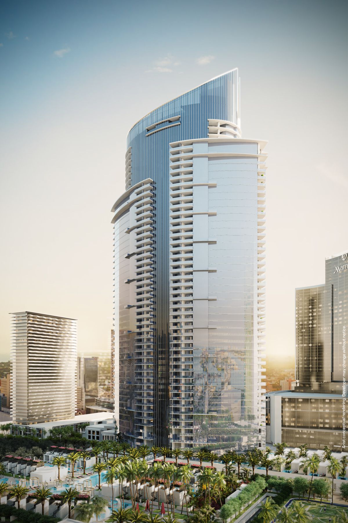 Caoba at Miami Worldcenter apartment tower tops off 