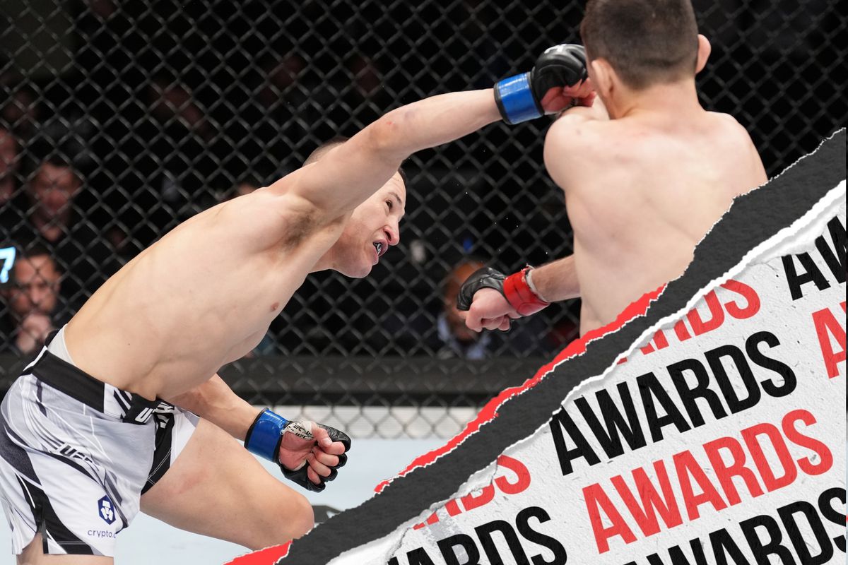Kai Kara-France punching Askar Askarov at UFC Columbus