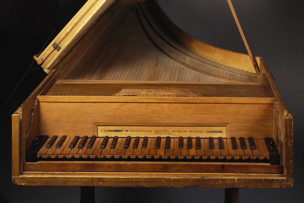 One of Cristofori's early pianos.