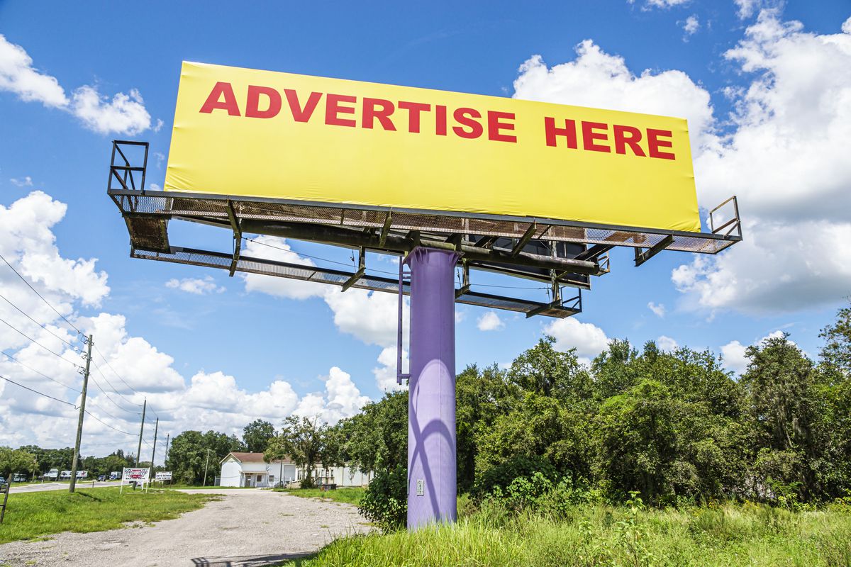 Florida, Arcadia, roadside billboard, advertise here