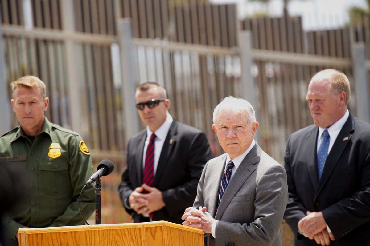 AG Jeff Sessions Discusses Immigration Enforcement Actions At US-Mexico Border