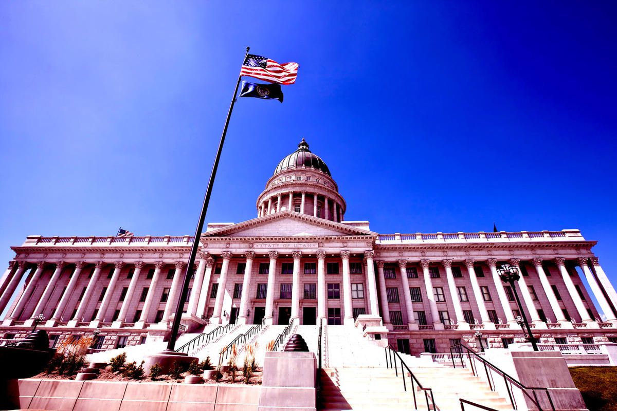 The Utah State Capitol is located on Capitol Hill, overlooking downtown Salt Lake City, Utah. It is the home of the Utah State Legislature, the Governor of Utah, Lieutenant Governor of Utah, the Utah Attorney General, the Utah State Treasurer, and the Uta