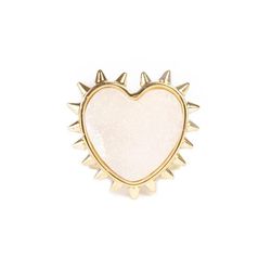 <b>Maria Francesca Pepe</b> Gold Plated Agate Stone Ring, <b>$140</b> (from $280)