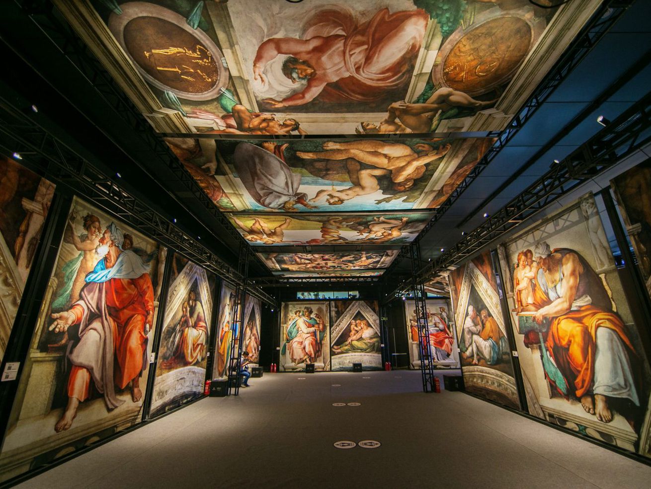 You can walk among life-sized reproductions of a fresco masterpiece when you visit “Michelangelo’s  Sistine Chapel: The Exhibition” in Oakbrook Center.