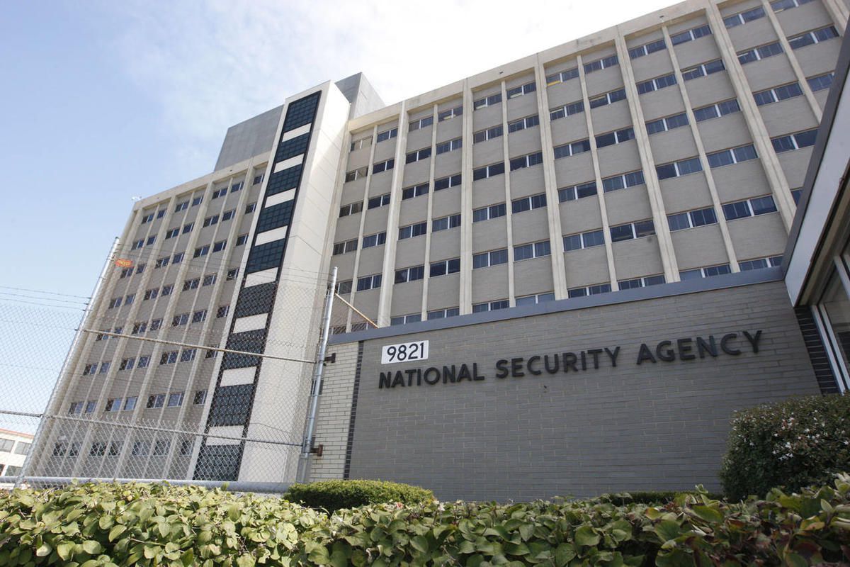 This Sept. 19, 2007, file photo, shows the National Security Agency building at Fort Meade, Md.  When the federal government went looking for phone numbers tied to terrorists, it grabbed the records of just about everyone in America.