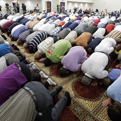 Worshipers attend midday prayers at the Islamic Center of Murfreesboro on Friday, Aug. 10, 2012, in Murfreesboro, Tenn. Opponents of the mosque waged a two-year court battle trying to keep it from opening.
