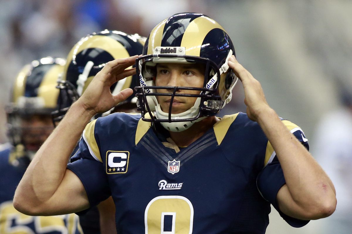 Sam Bradford is trying to see into the future. We're trying too, Sam.