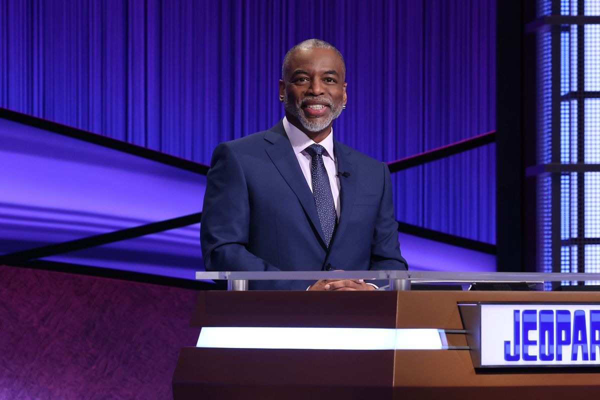 LeVar Burton on the set of “Jeopardy!”