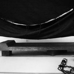 A chaise in the workshop. Image credit: <a href="http://www.rickowens.eu" rel="nofollow">www.rickowens.eu</a>