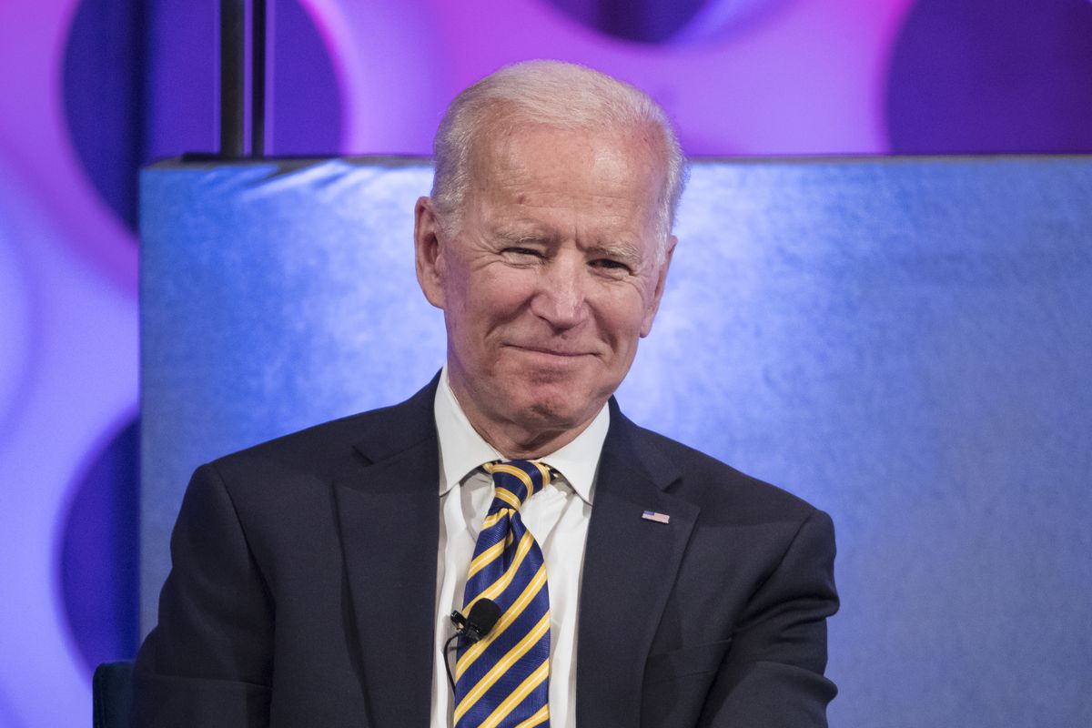 FILE - In this April 11, 2019 file photo, former Vice President Joe Biden takes part in a forum on the opioid epidemic, at the University of Pennsylvania in Philadelphia.  Biden has formally joined the crowded Democratic presidential contest, declaring th