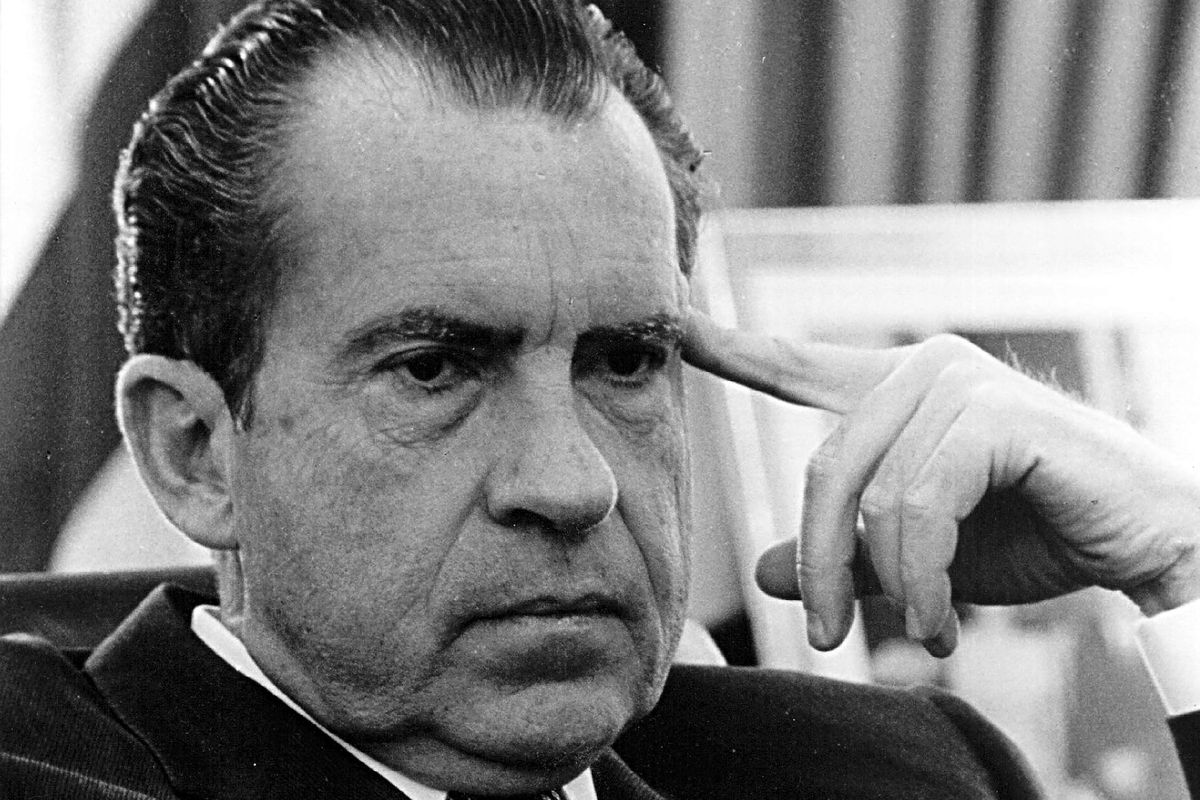 Richard Nixon in the Oval Office