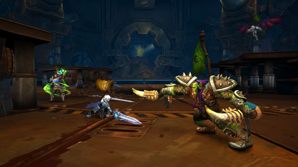 World of Warcraft - four players participate in an arena battle