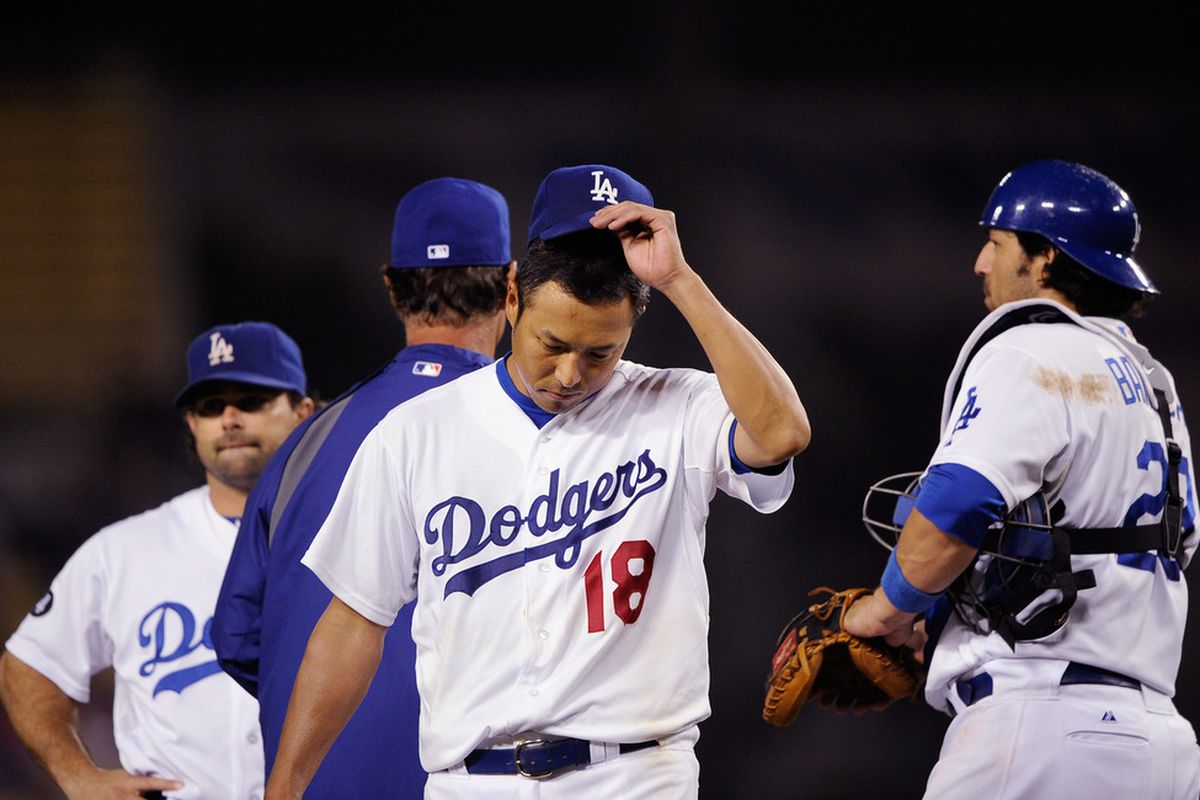 Hiroki Kuroda and the Dodgers go for the sweep.