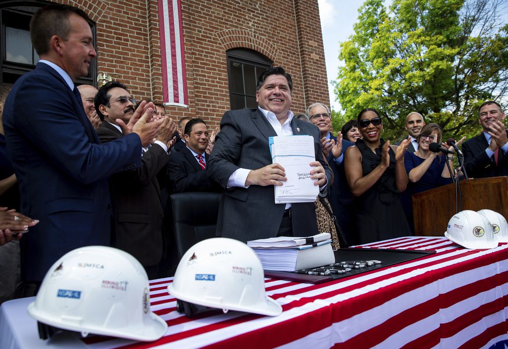 Gov. J.B. Pritzker signs a massive expansion of gambling in Illinois and a $45 billion construction and infrastructure plan