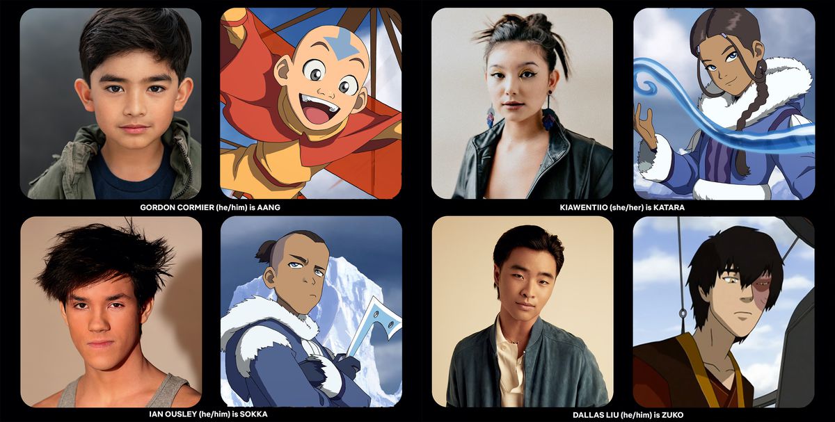The cast of the Avatar: The Last Airbender live-action series