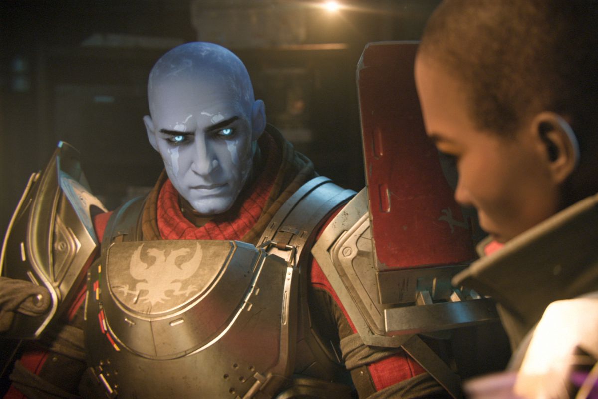 Destiny 2 - Commander Zavala and Ikora Rey give each other a look in a cutscene