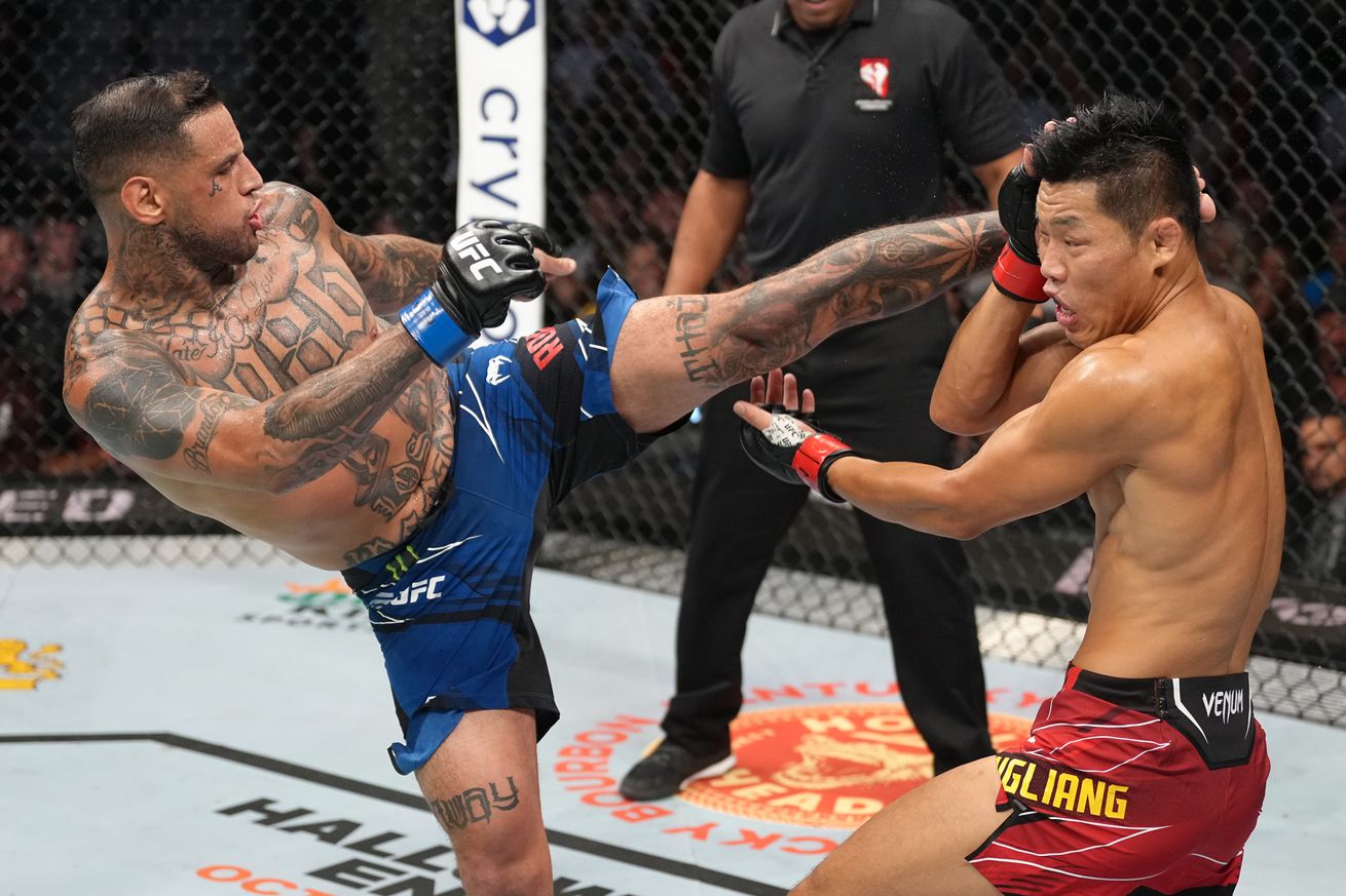 UFC 279 results: Daniel Rodriguez edges out Li Jingliang by split decision in back-and-forth striking battle