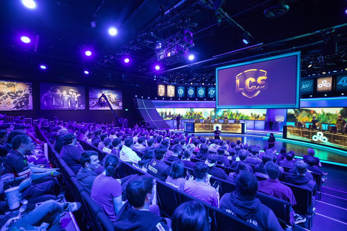 The LCS Arena, filled with viewers