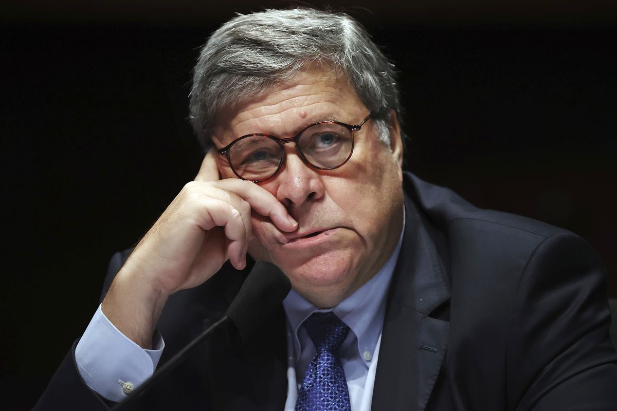 William Barr (above) and Jeff Sessions, President Donald Trump’s two attorneys general, are white. In the past three administrations, Black people, a Latino man and the first female attorney general served as the nation’s top law officer.