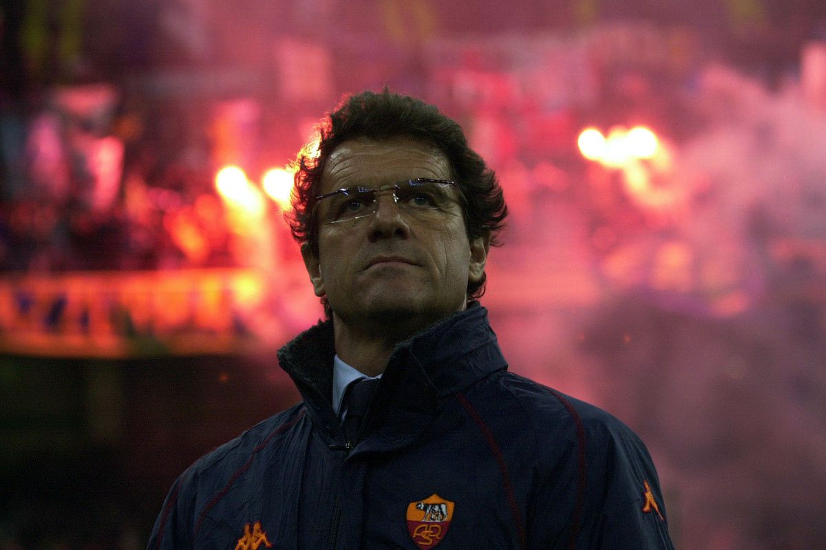 A portrait of Roma coach Fabio Capello
