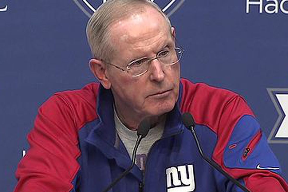 Tom Coughlin during Wednesday's press conference
