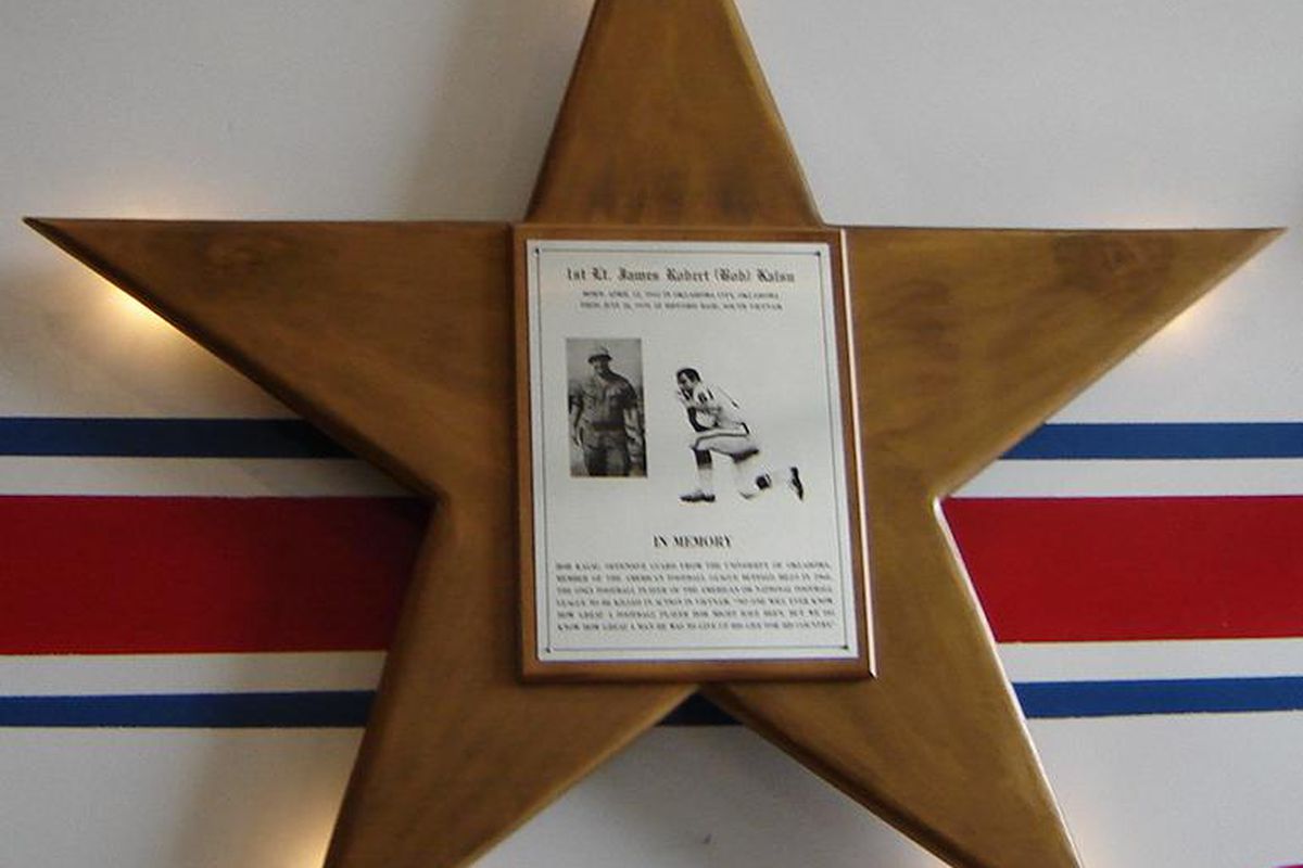 Memorial plaque for Bob Kalsu located at Ralph Wilson Stadium