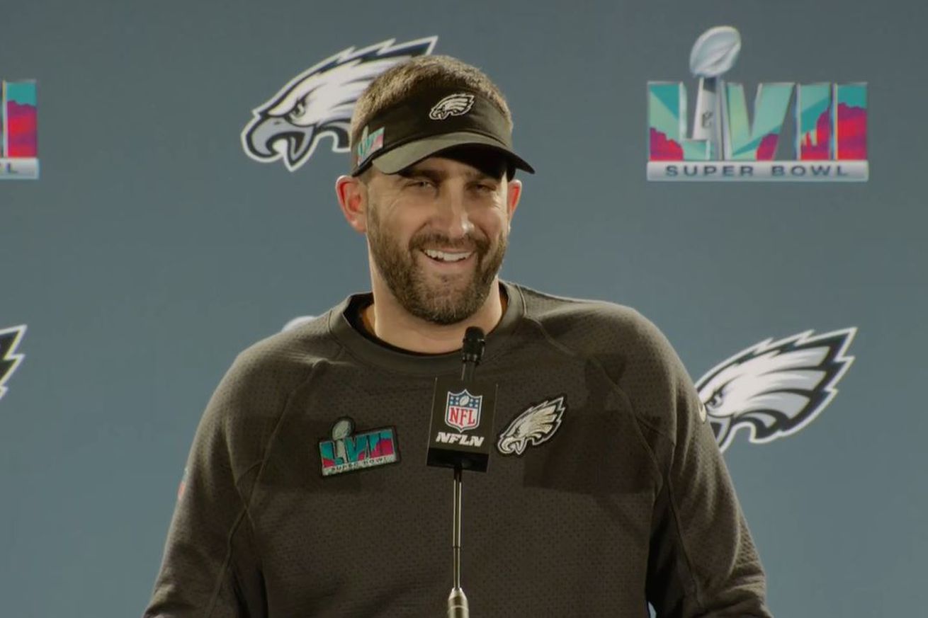Nick Sirianni admitted there were ‘some interesting questions’ at Super Bowl Opening Night