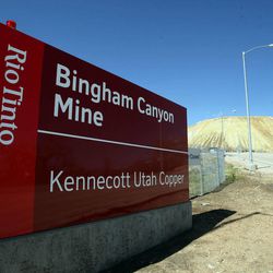 Kennecott  Utah Copper's Bingham Canyon Mine in Copperton Township  Friday, April 12, 2013. 
