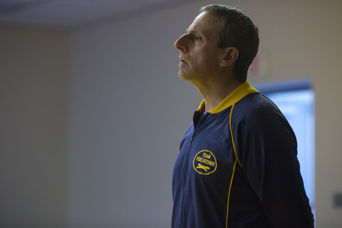 Steve Carell plays John du Pont in the brilliant, chilly new film Foxcatcher. 
