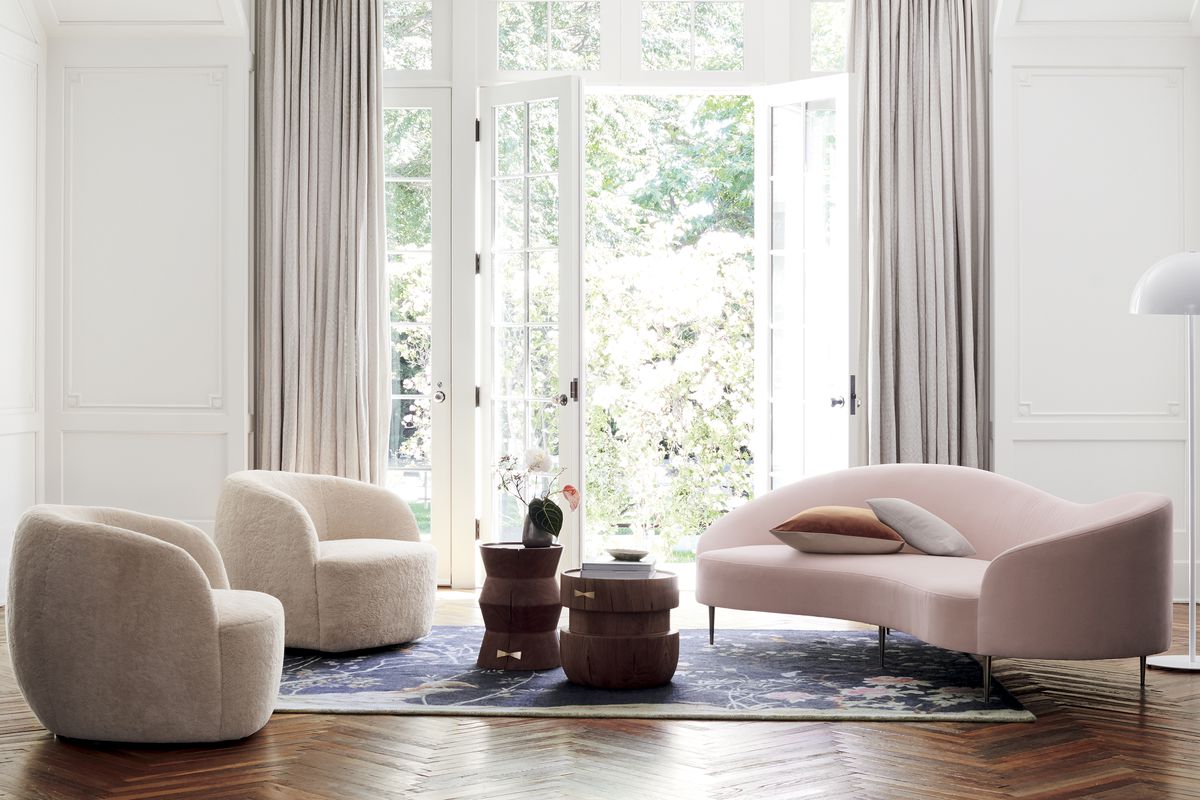 goop x CB2 pink daybed