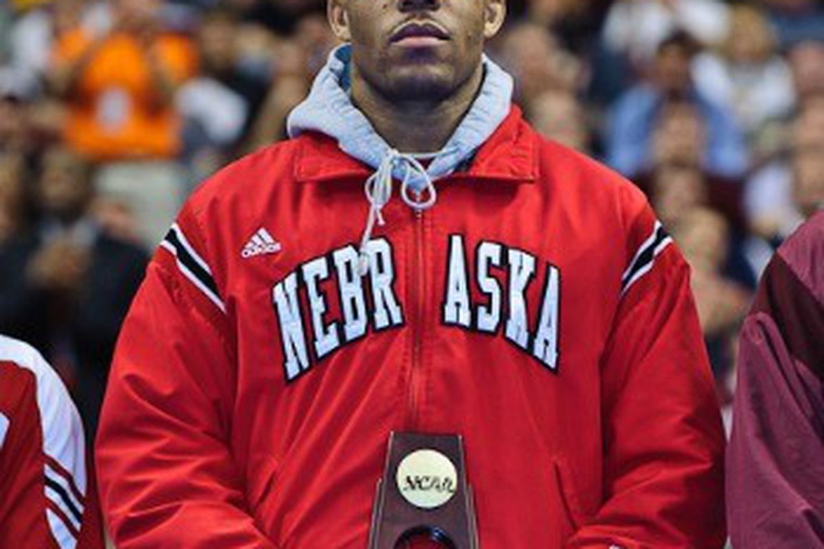 Jordan Burroughs with a title that could bode well for his future 'elsewhere'. Photo by Tony Rotundo at WrestlersAreWarrios.com