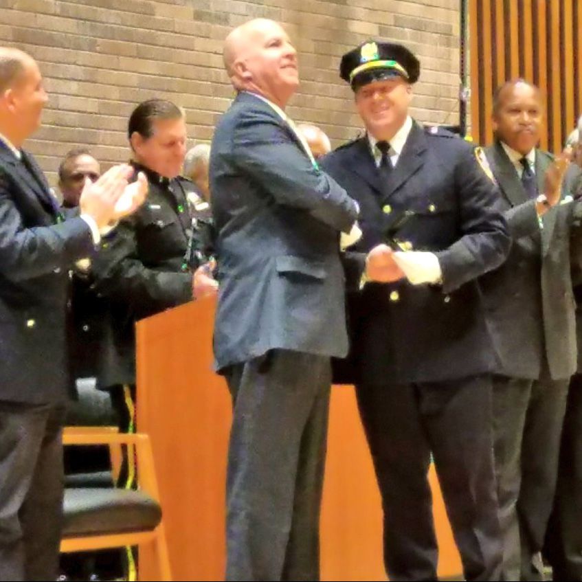 James O’Neill and McCormack after his promotion to deputy chief in 2017.
