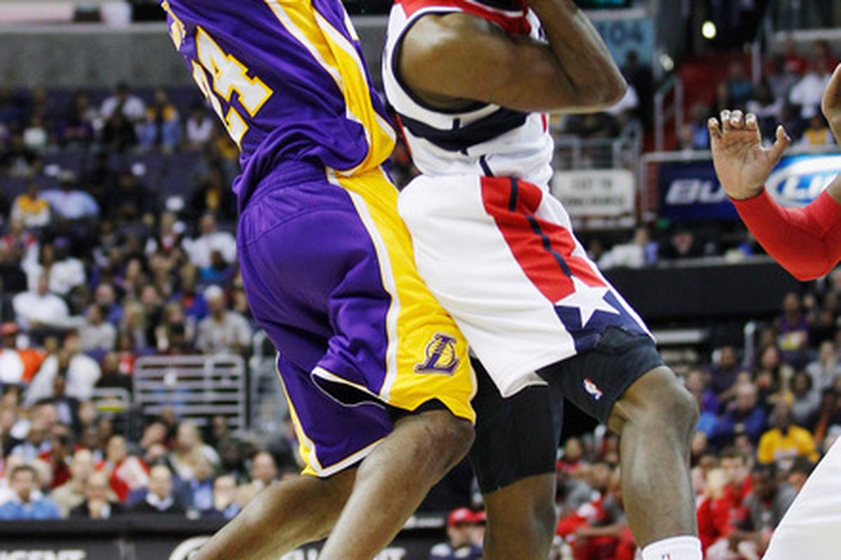 Many aspiring ballers dream of being Kobe Bryant. Most don't do so while defending him mid-game.