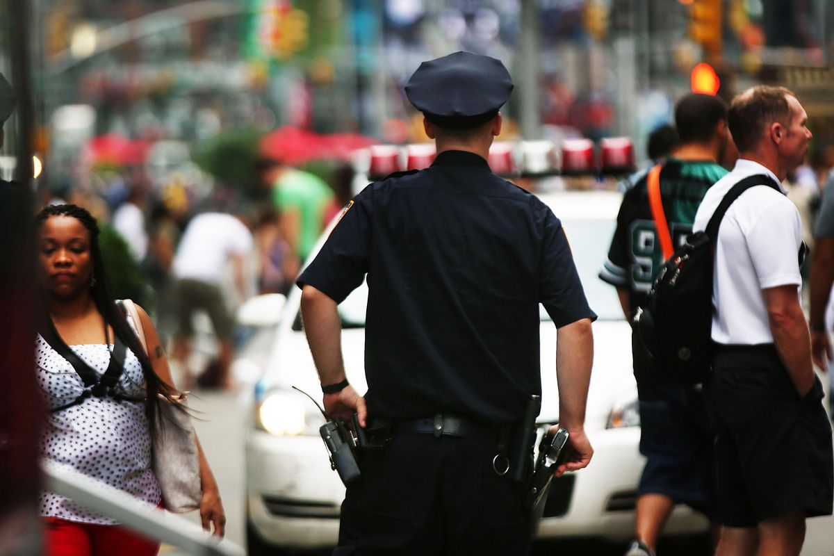 A New York City police officer.