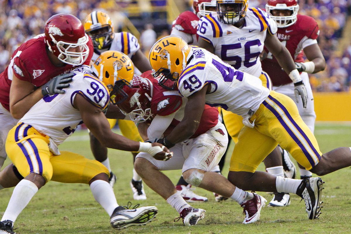The first two reasons why LSU is gonna be awesome next year.  (Photo by Wesley Hitt/Getty Images)