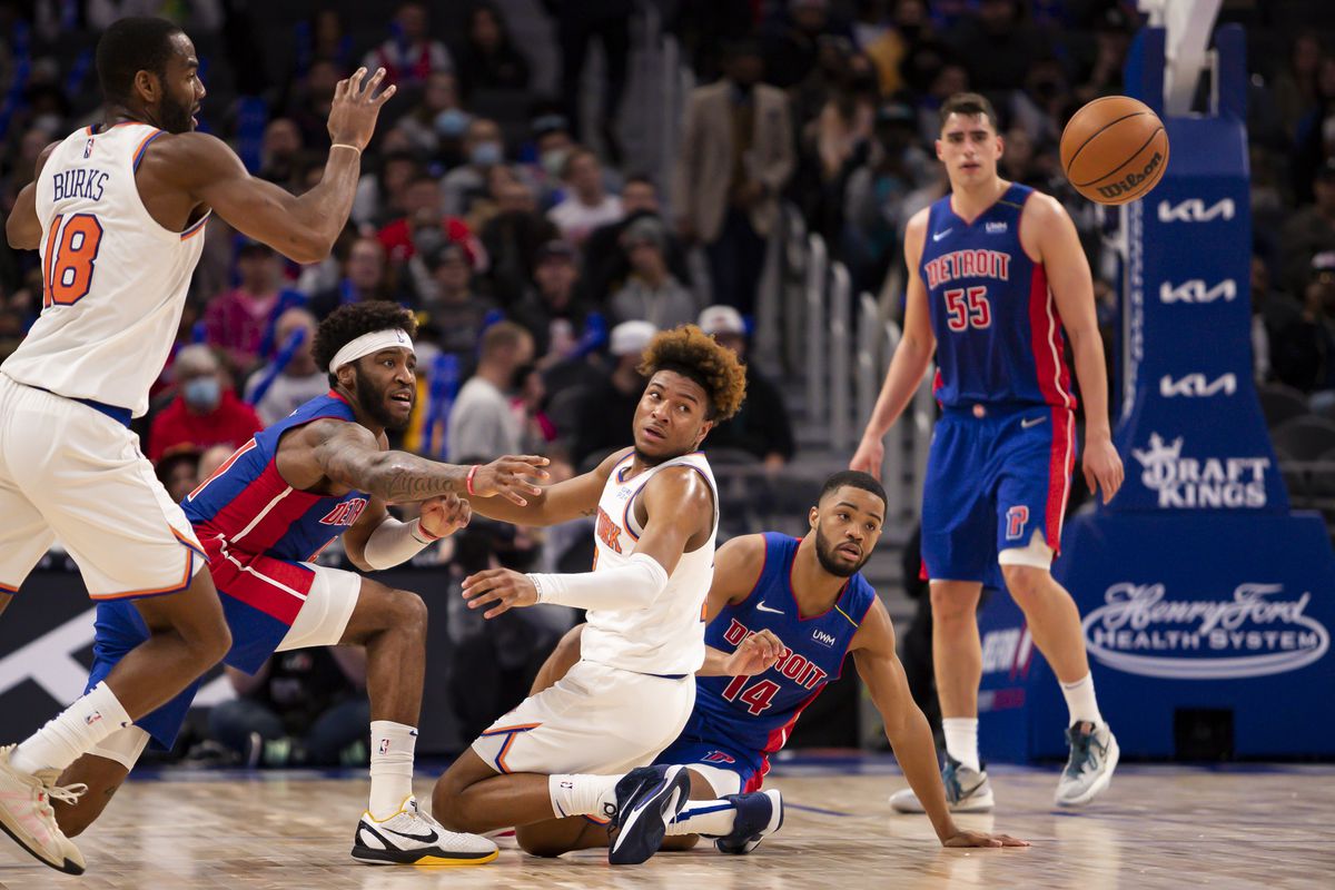 NBA: New York Knicks at Detroit Pistons