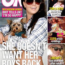 Lindsay Lohan, bottom right, is featured on the cover of OK magazine. The 21-year-old actress reportedly checked out of the Cirque Lodge, a drug and alcohol treatment center in Sundance Friday.