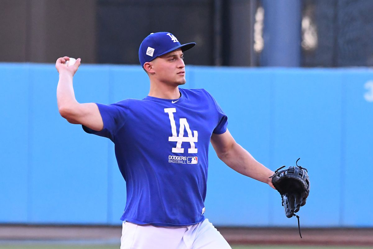 MLB: World Series-Los Angeles Dodgers workout