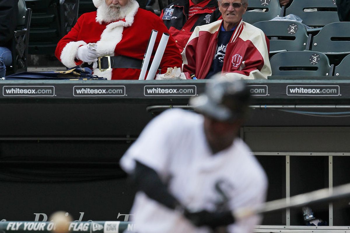 Even Santa is eager to hear what the BBB crew has to say (Photo by Jonathan Daniel/Getty Images)