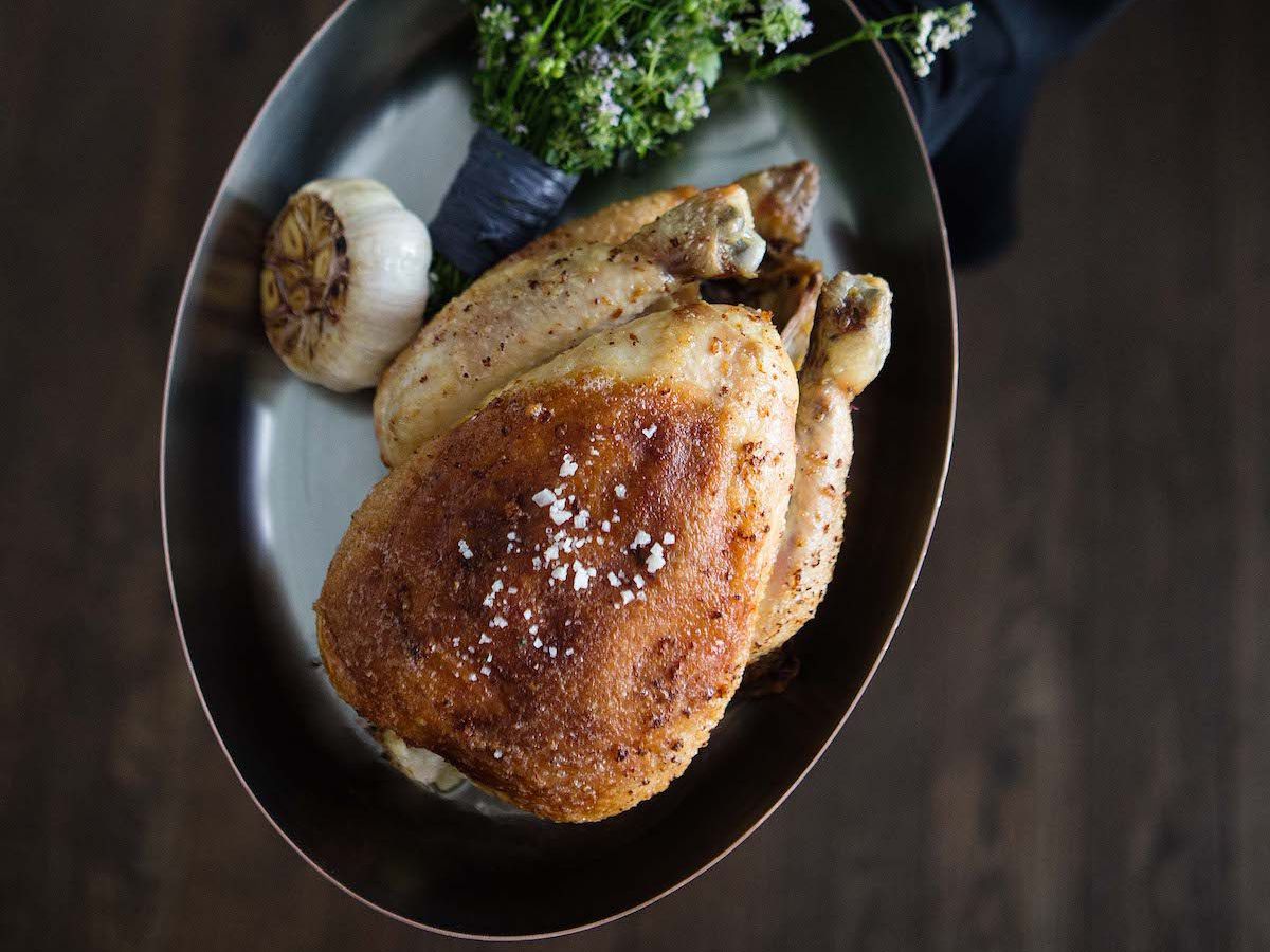 Whole roast chicken from Kinship