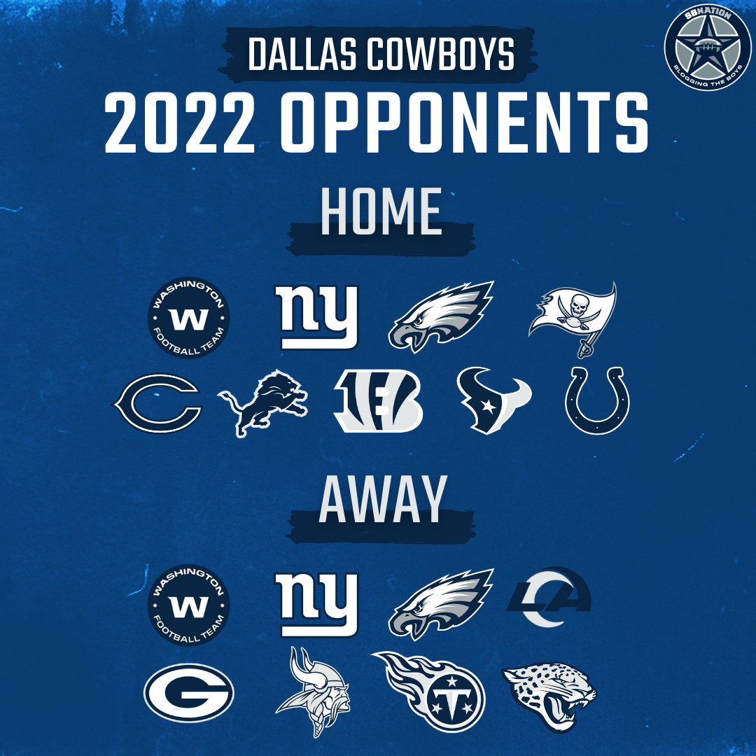 2022 Dallas Cowboys opponents officially set: Road trips include
