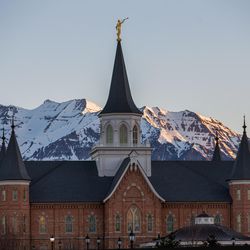 The Provo City Center Temple on the day it was dedicated, March 20, 2016.