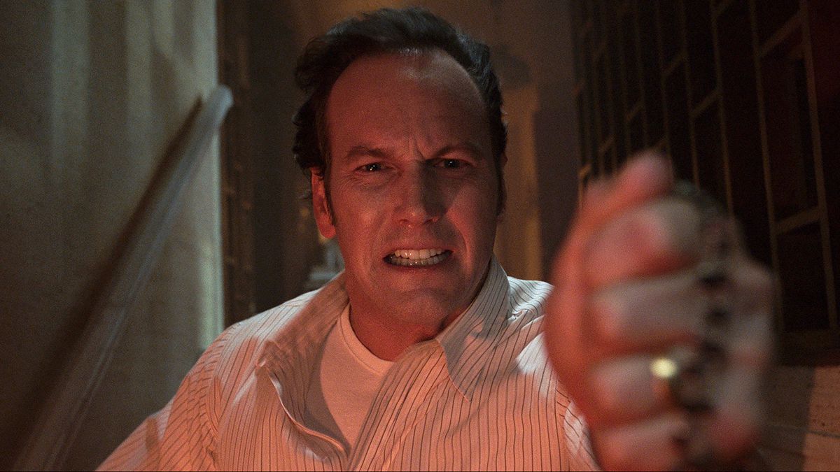 Patrick Wilson grits his teeth and fights the supernatural in The Conjuring: The Devil Made Me Do It
