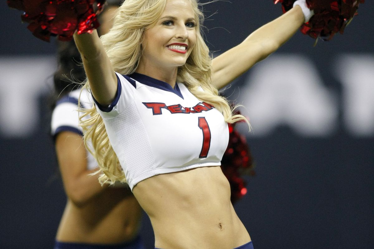 The Houston Texans cheerleaders - part of many fantasies, I'm sure. 