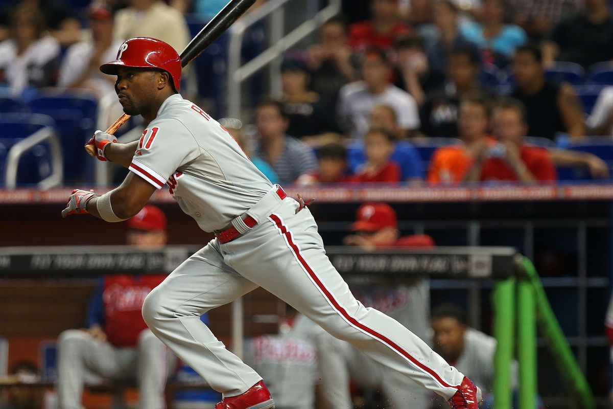 Jimmy Rollins hit a key two-run homer for the Phillies in the fifth inning. 