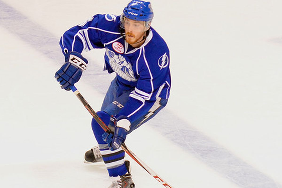 Matt Taormina of the 2013 AHL Eastern Conference Champion Syracuse Crunch