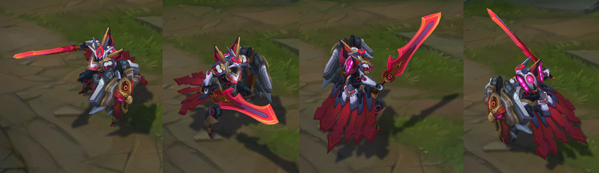 The in-game model for Mecha Kingdom Leona from different angles