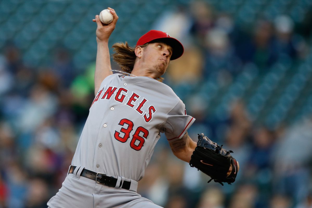 Somehow, this picture results in Jered Weaver throwing a pitch.