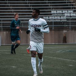 UConn men’s soccer vs. the Rhode Island Rams in the first round of the 2018 NCAA Tournament.